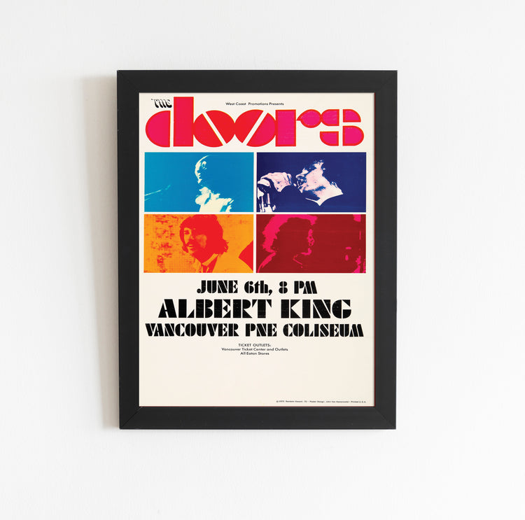 The Doors 1970 Vancouver, B.C. Concert Poster