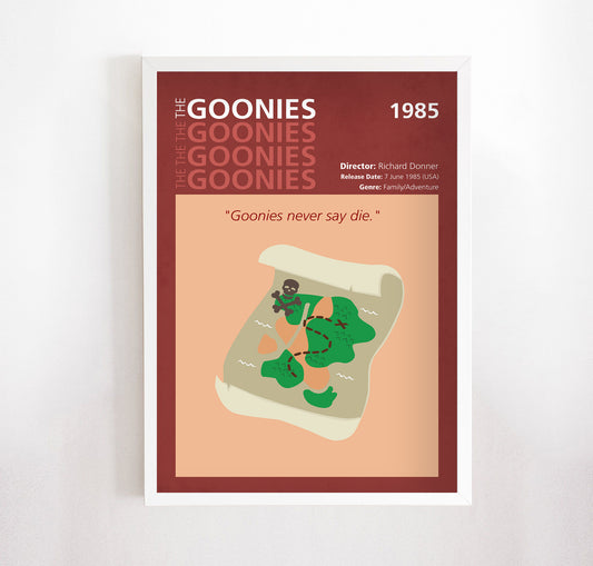 The Goonies (1985) Minimalistic Film Poster
