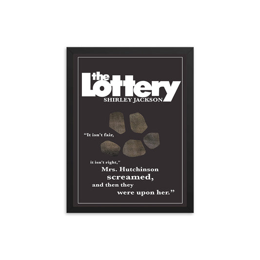 The Lottery by Shirley Jackson Book Poster