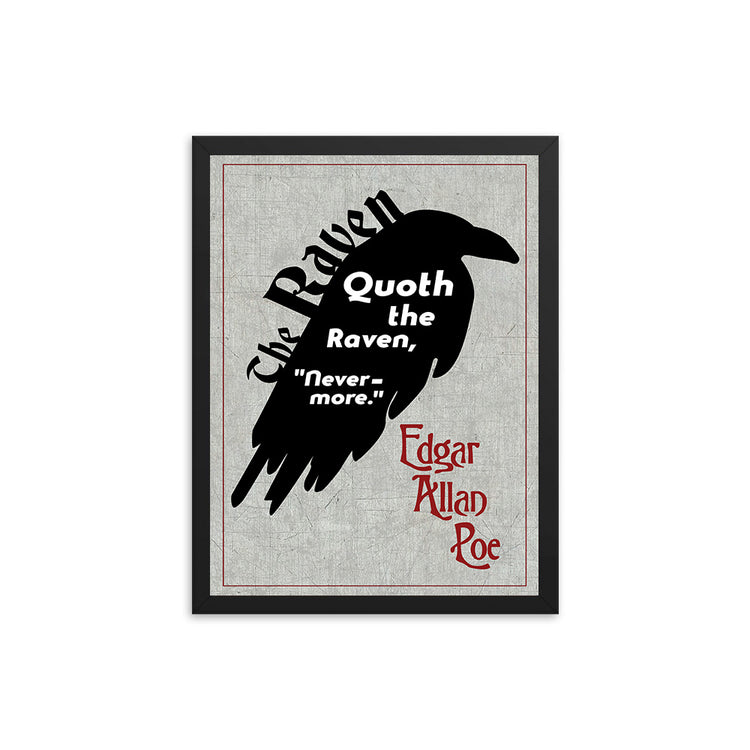 The Raven by Edgar Allan Poe Poem/Book Poster