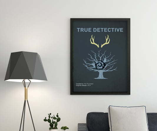 True Detective (2014-) Minimalistic TV Poster