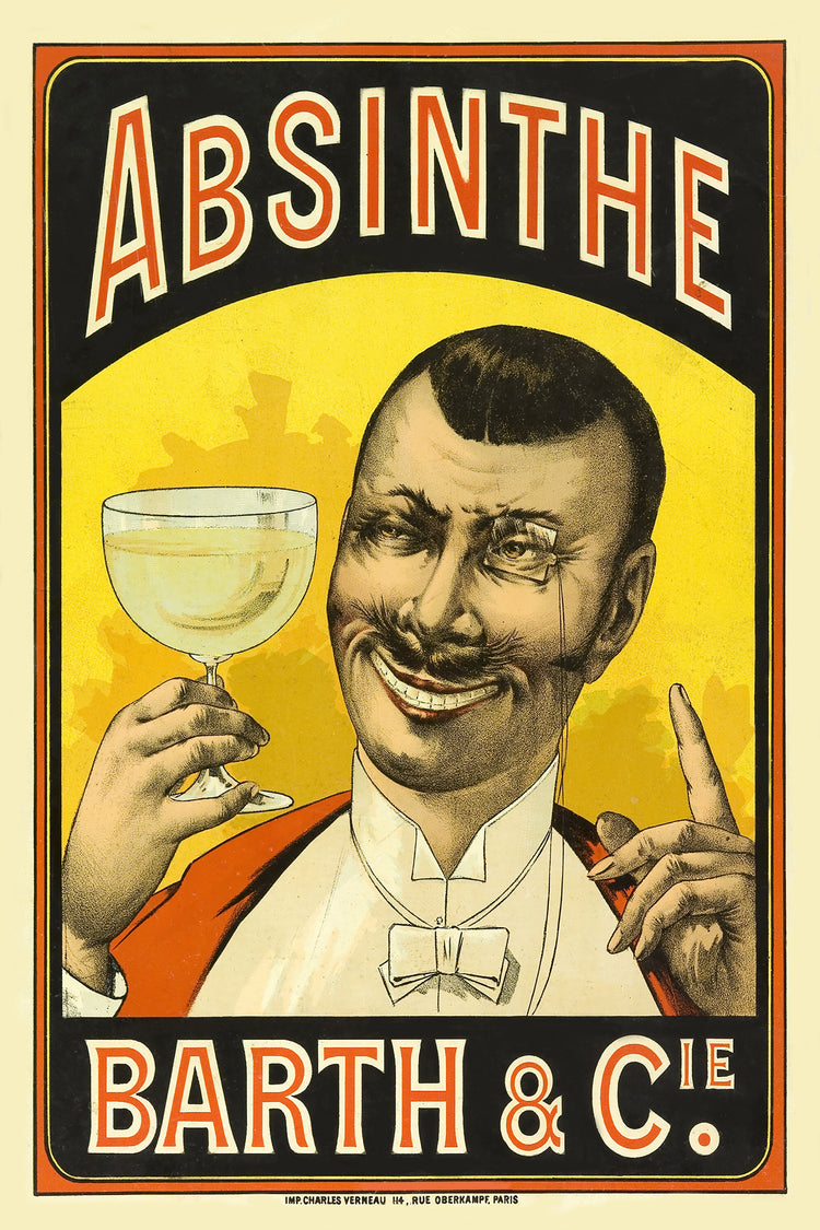 Barth and Cie (Absinthe) Vintage Ad Poster