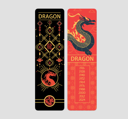 Dragon Chinese  Zodiac Bookmark