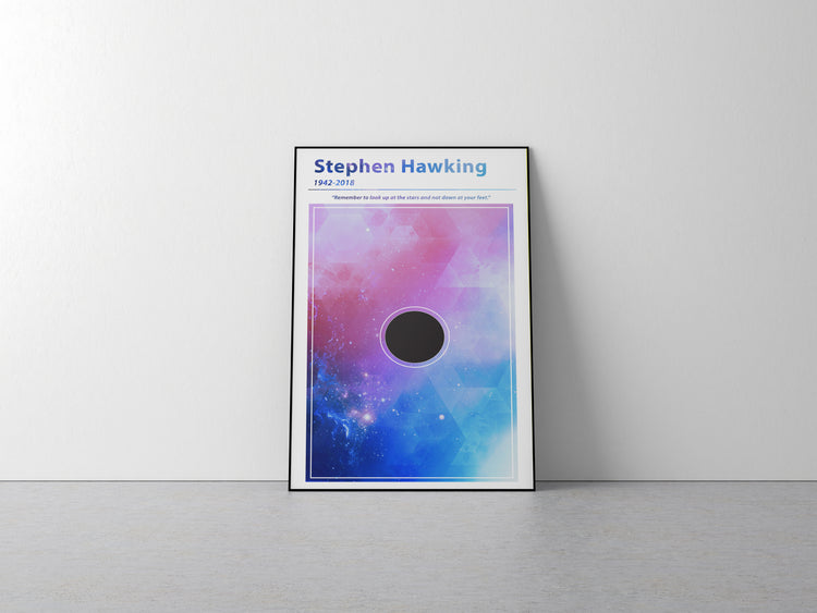 Stephen Hawking Scientist Poster Wall Decor