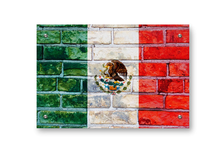 Mexico Flag Graffiti Wall Art