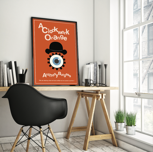 A Clockwork Orange by Anthony Burgess Book Poster