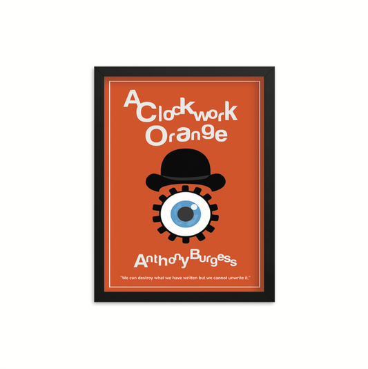 A Clockwork Orange by Anthony Burgess Book Poster