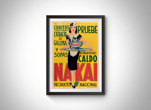 Caldo Nakai (Spanish) Vintage Ad Poster