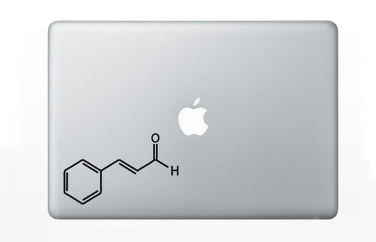 Cinnamon Chemical Structure Decal Sticker