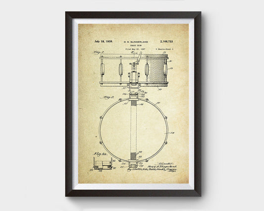 Drums Poster Patent