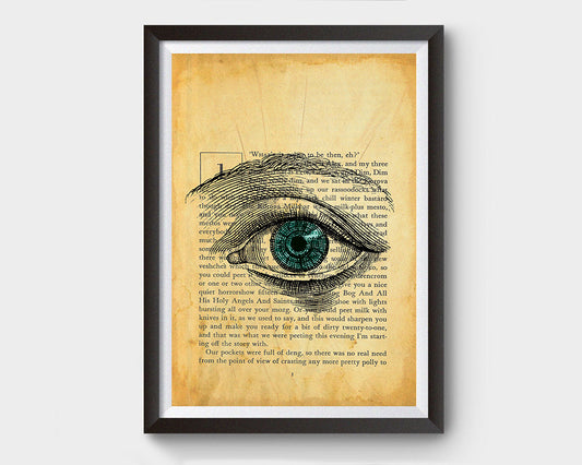 Vintage Eye, A Clockwork Orange Inspired Art Poster