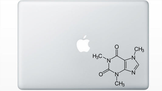 Caffeine Chemical Structure Decal Sticker