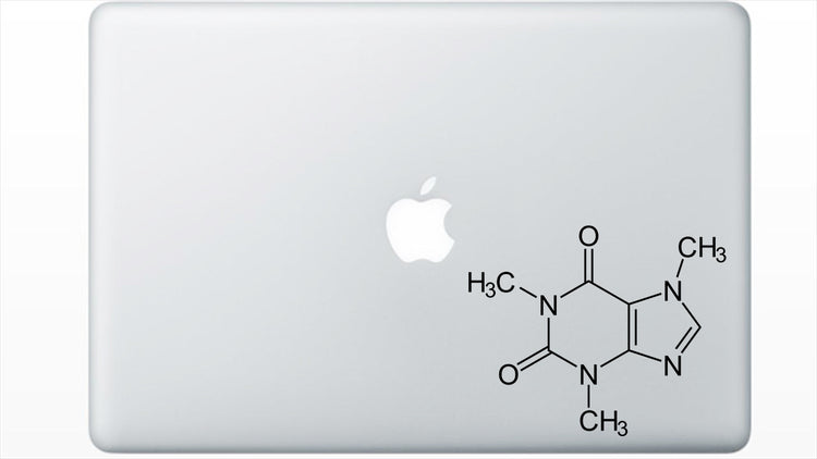 Caffeine Chemical Structure Decal Sticker