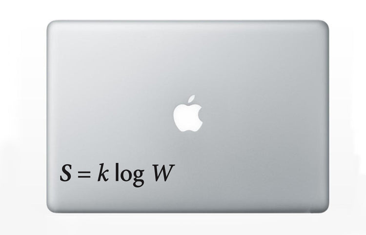 Boltzmann's Equation Statistical Mechanics Decal Sticker