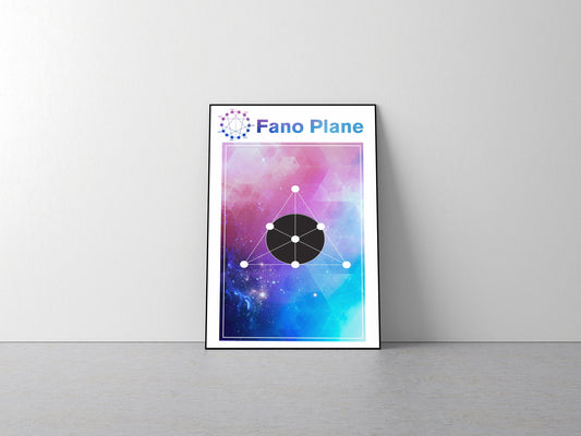 Fano Plane Minimalist Concept Poster