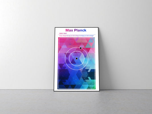 Max Planck Minimalist Concept Poster