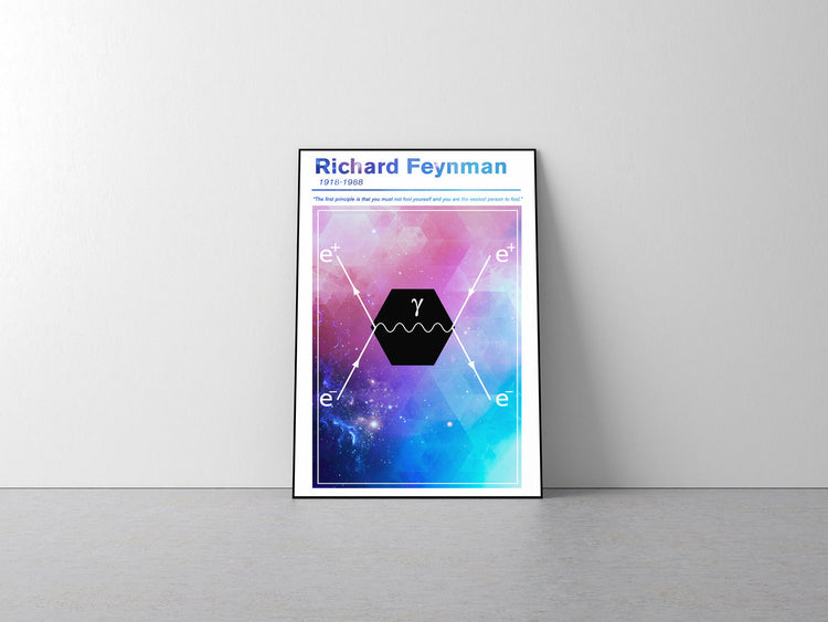 Richard Feynman Scientist Poster