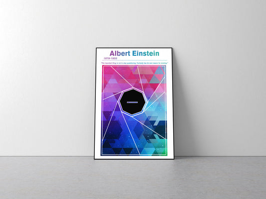 Albert Einstein Minimalist Concept Poster