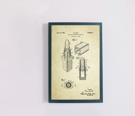 Lipstick Patent Poster (1952, P. Suinat)