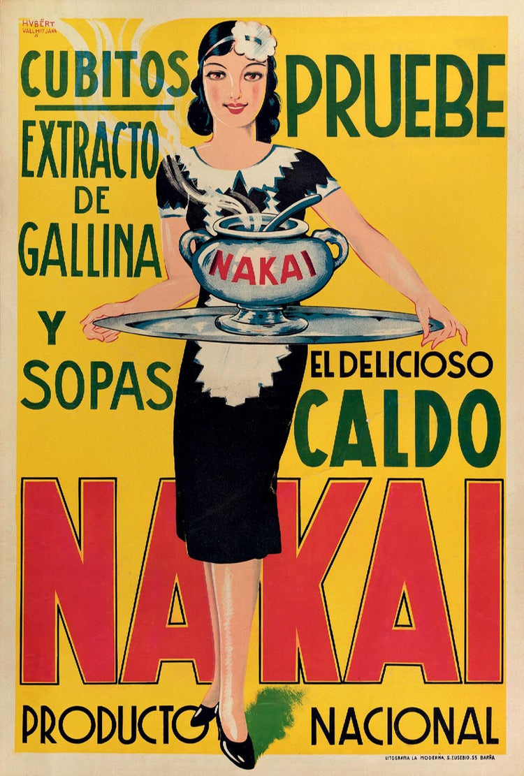 Caldo Nakai (Spanish) Vintage Ad Poster