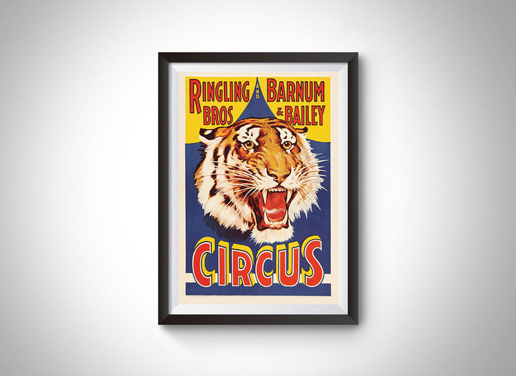 Ringling Bros. and Barnum & Bailey Circus Vintage Ad Poster