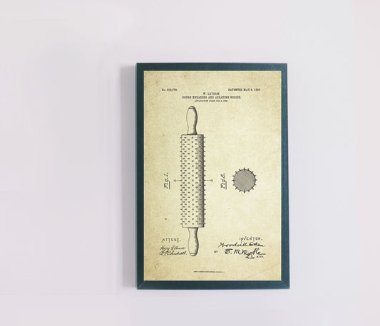 Roller Patent Poster (1906, W. Latham)