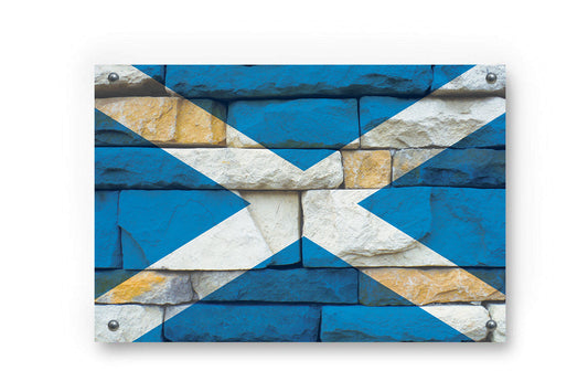 Scotland Flag Grafitti Wall Decor