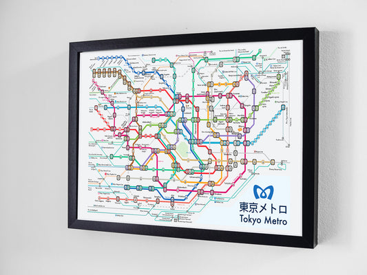 Tokyo Metro Map Wall Art